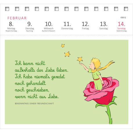Postkartenkalender Man sieht nur mit dem Herzen gut ... 2027