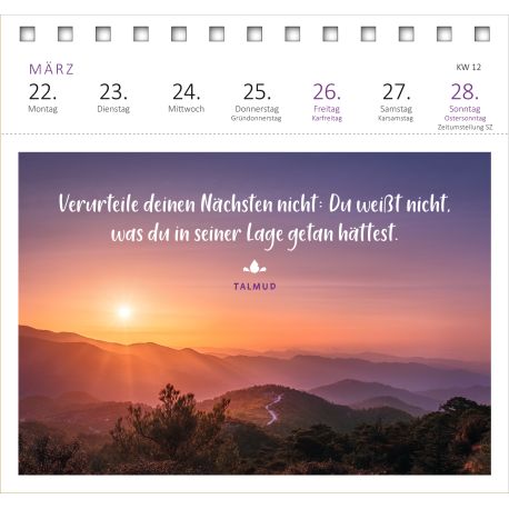Postkartenkalender Innere Stärke 2027