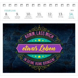 Postkartenkalender Meine Schokoladenseite hab ich aufgegessen. 2027