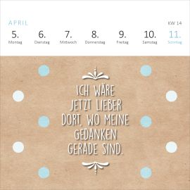 Mini-Wochenkalender Sei frech, wild und wunderbar! 2027