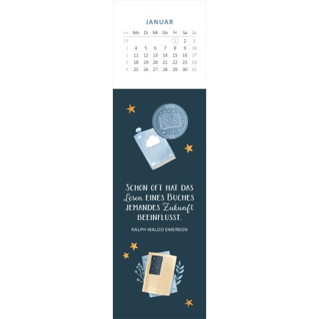 Lesezeichenkalender Bücherliebe 2027