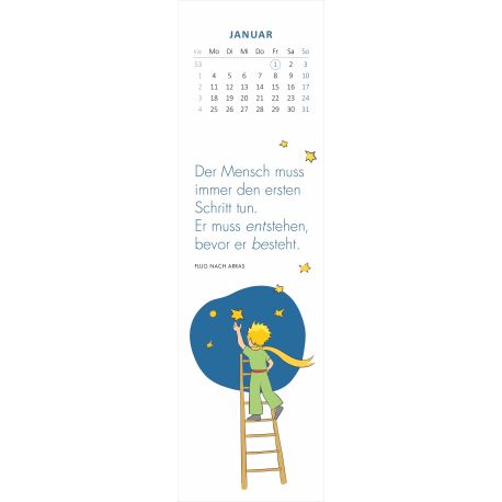 Lesezeichenkalender Man sieht nur mit dem Herzen gut 2027