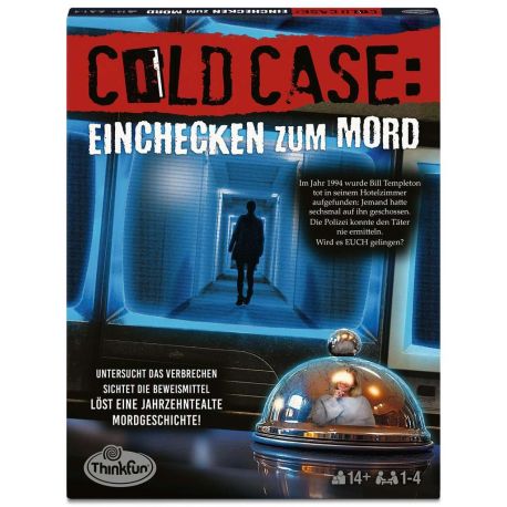 ThinkFun Cold Case: Einchecken zum Mord - Kombinationsspiel ab 14 Jahre