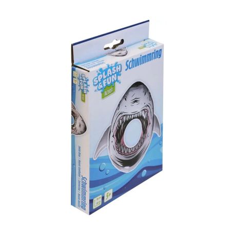 Splash   Fun Schwimmring Hai 84x86 cm