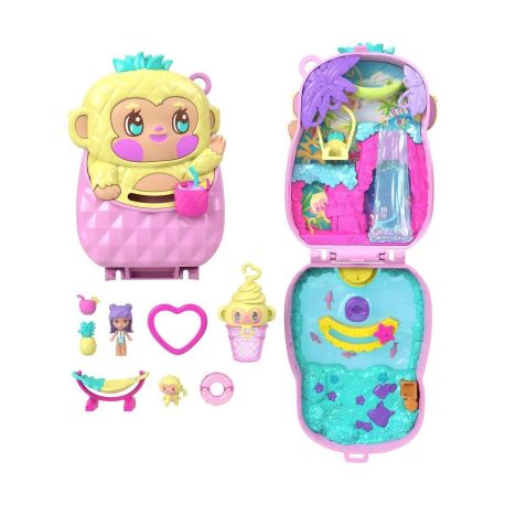 Polly Pocket Ananas Äffchen Schatulle