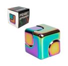 Fidget Spinner Cube - Multicoloured Metallic - Ein hochwertiger 360° Fidget Spinner aus Aluminium mit neun Kugellagern