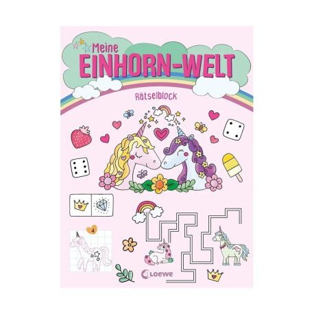 Meine Einhorn-Welt - Rätselblock