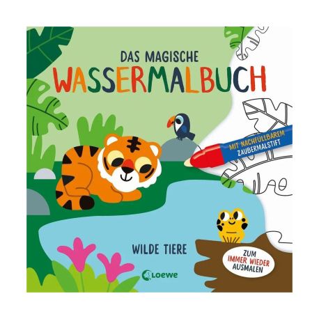Das magische Wassermalbuch - Wilde Tiere
