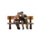 NOCH H0 Senioren auf Bank, 3D-Master