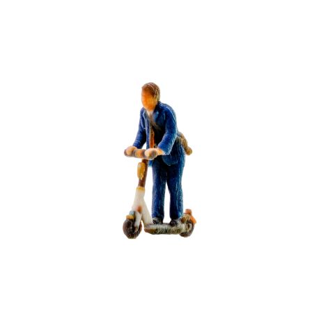 NOCH H0 Mann auf E-Scooter, 3D-Master