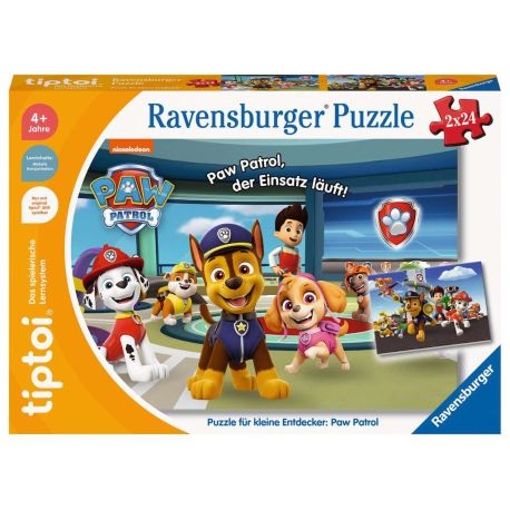 Ravensburger 135 tiptoi® Puzzle für kleine Entdecker: Paw Patrol