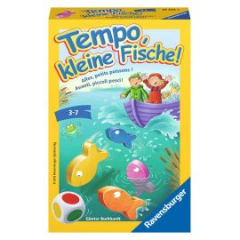 Ravensburger 23334 - Tempo, kleine Fische, Mitbringspiel für 1-6 Spieler, Kinderspiel ab 3 Jahren, kompaktes Format, R