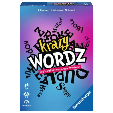 Ravensburger 26837 - Krazy Wordz - Gesellschaftsspiel für die ganze Familie, Spiel für Erwachsene und Kinder ab 10 Jah