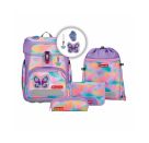 CLOUD FLASH Schulranzen-Set Butterfly Luna, 5-teilig