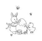 Malblock mit Glitzersteinchen Frohe Ostern - Mit über 300 Glitzersteinchen