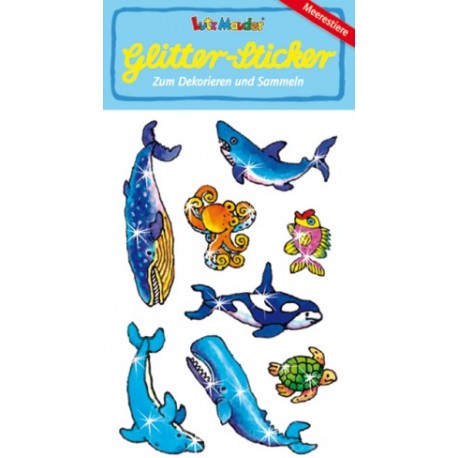Glitter-Sticker Meersetiere