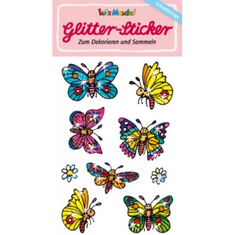 Glitter-Sticker Schmetterling