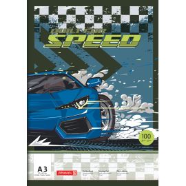 Fast Wheels A3 Zeichenblock