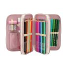 Miss Melody 3 Fach Federtasche mit Pferdekopf Applikation