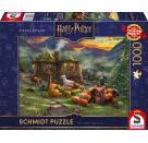 Schmidt Spiele Puzzle 1000 Teile Warner, Wizarding World, Harry Potter, Hagrid's Hut