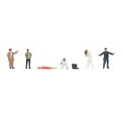 Kriminalpolizei mit Leiche