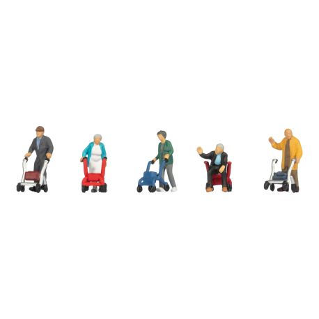 Senioren mit Rollator