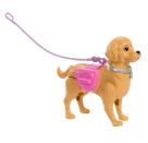Barbie Malibu Hundespaziergang Spielset, enthält Puppe, Hund zum Spazierengehen und Häufchenmachen   Zubehör