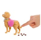 Barbie Malibu Hundespaziergang Spielset, enthält Puppe, Hund zum Spazierengehen und Häufchenmachen   Zubehör