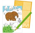 Schraffur-Malbuch. Zootiere