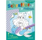 Schraffur-Malbuch. Meerjungfrauen