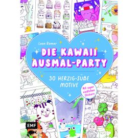Kawaii Ausmal-Party 30 herzig