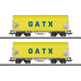 Märklin 47232 - H0 Schiebeplanenwagen-Set GATX, Ep.VI