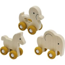 Spielmaus Holz Schiebetiere 3-f.sortiert