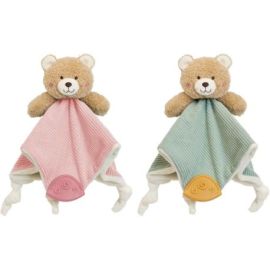 Spielmaus Baby Schmusetuch mit Rassel   Beißring, 2-fach sortiert