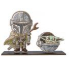 Crystal Art BUDDY XL Mandalorian   Grogu Duo