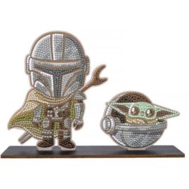 Crystal Art BUDDY XL Mandalorian   Grogu Duo