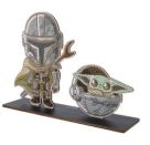 Crystal Art BUDDY XL Mandalorian   Grogu Duo
