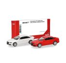 herpa - MiniKit Audi A4 Limousine, weiß/rot