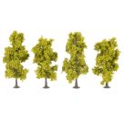 4 Laubbäume, hellgrün