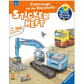 Wieso? Weshalb? Warum? Stickerheft: Fahrzeuge auf der Baustelle