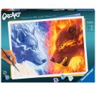 Ravensburger CreArt - Malen nach Zahlen 23549 – Feuer   Eis – ab 14 Jahren