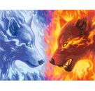 Ravensburger CreArt - Malen nach Zahlen 23549 – Feuer   Eis – ab 14 Jahren