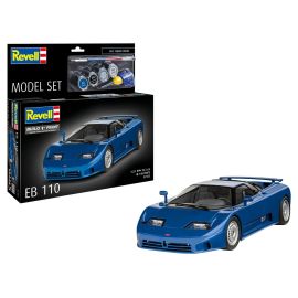 Model Set Bugatti EB110, Revell Modellbausatz mit Basiszubehör