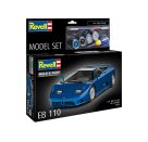 Model Set Bugatti EB110, Revell Modellbausatz mit Basiszubehör