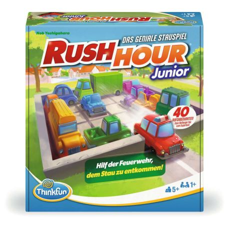 ThinkFun 76603 - Rush Hour Junior - Das bekannte Logikspiel für Kinder ab 5 Jahren. Das Stauspiel für Jungen und Mädch