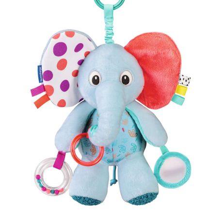 Ravensburger 4855 Play+ Entdecker-Elefant, Kuscheltier mit vielen Spieleffekten, für zuhause und unterwegs, Baby-Spiel