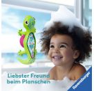 Ravensburger 4870 Play+ Regenmacher: Gecko, Musikinstrument, Mini-Rassel, Saugnapf-Spielzeug, Badespielzeug, Baby-Spie