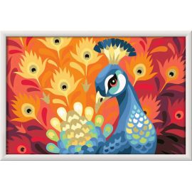 Ravensburger CreArt - Malen nach Zahlen 20000 - Stolzer Pfau - ab 11 Jahren