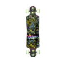 NoRules Longboard Compact ABEC 7 Neon, mit Leuchtrollen