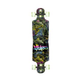NoRules Longboard Compact ABEC 7 Neon, mit Leuchtrollen